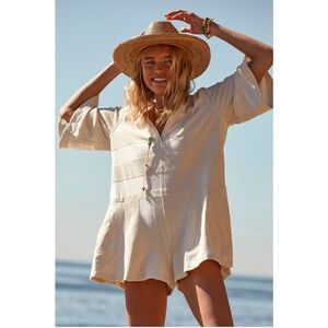 Free People Beach Charlton Romper Color Tea Size XS